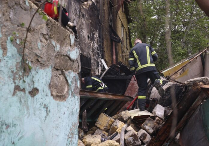 The aftermath of the overnight Russian attack on Odesa