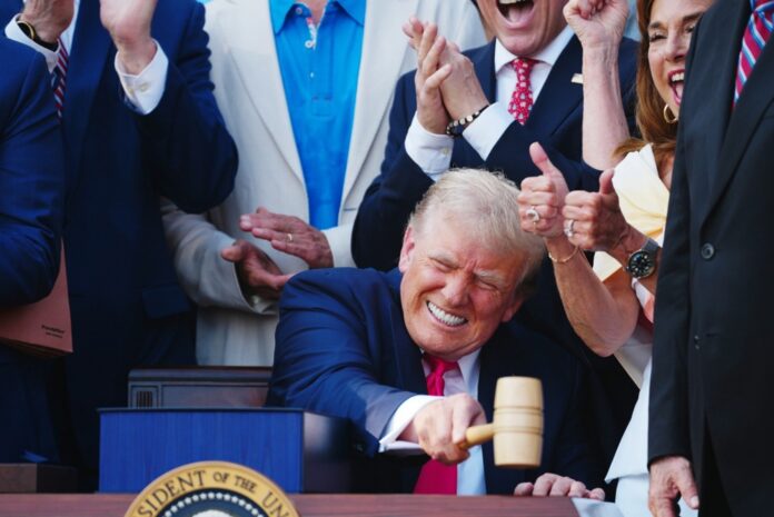 US President Trump hosts Independence Day military picnic
