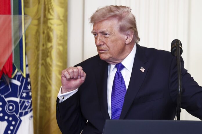 US President Trump hosts medal of honor ceremony at the White House