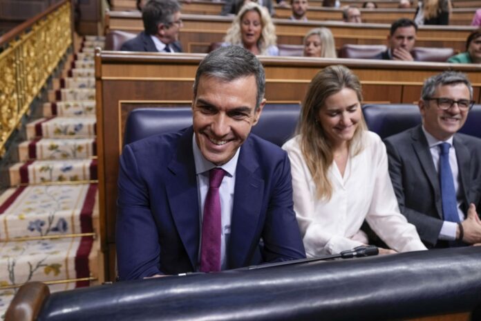 Government control session at the lower chamber of the Spanish parliament