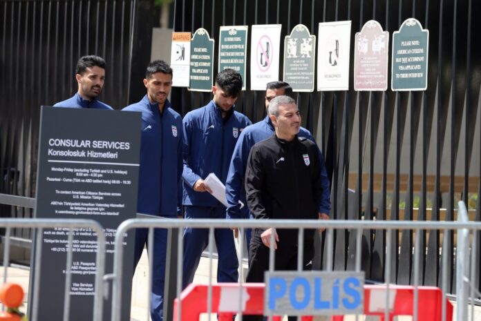 Iranian national soccer team applies for US visas in Ankara for the World Cup