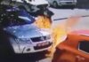 Пронајден e и лишен од слобода сторителот кој денеска опожари две возила пред Бугарската Амбасада/видео