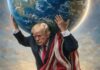 Цела тежина на Земјата на грбот на Трамп: Американскиот претседател објави провокативна ВИ фотографија