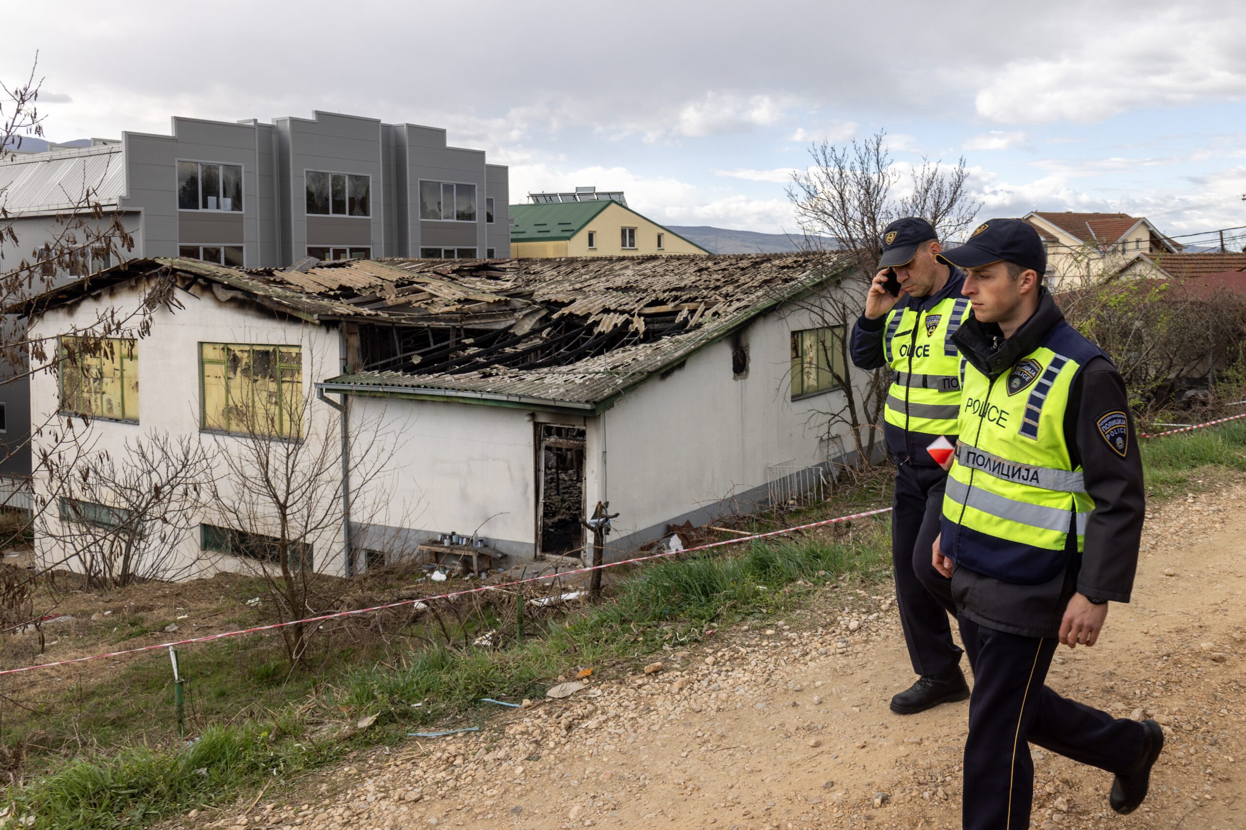 Aftermath of the Kocani night club accident