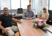 Антониа Гиговска и Јордан Митев на одбележувањето на Денот на Општина Илинден