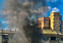 Голем пожар на Јужен Булевар во Кисела Вода, се слушаа и пукотници/ФОТО