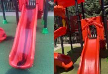 Вандализираното игралиште на улица „Ѓорѓи Сугаре“ подготвено за игра