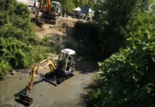 Почна уредувањето на коритото на Сува Река во Сарај