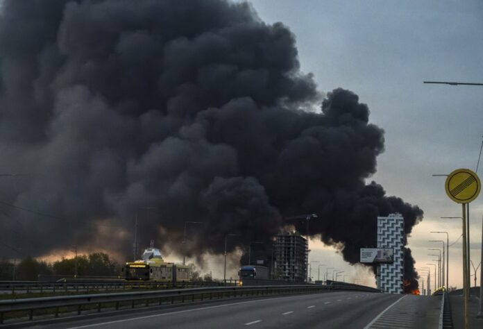 Aftermath of the combined overnight Russian attack on Ukraine