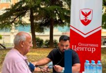 Инфо-штандови за здравствена проверка и совети за граѓаните