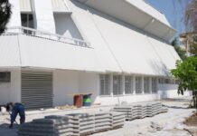 Партерно се уредува просторот околу спортската сала