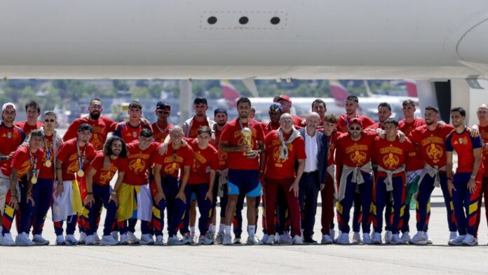 Spanish national team returns home after World Cup victory