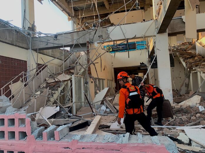 A 7.7 magnitude earthquake hits East Nusa Tenggara province in Indonesia