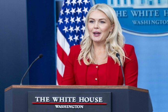 White House Press Briefing with Karoline Leavitt in Washington
