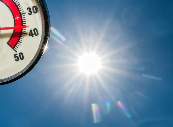 Hot summer weather in Germany