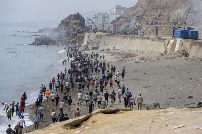 Migrant crossings surge at Morocco-Ceuta border