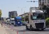 Превозниците на протест пред Делегацијата на ЕУ во Скопје