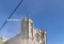 Шокантни снимки од разорниот земјотрес во западна Колумбија: Позната катедрала не го издржа потресот – Кула се урна пред ужаснатите луѓе, бројот на жртви порасна на 47 мртви/видео
