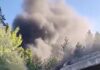 Драматични снимки од ридот Горица: Пожар ја зафати и вилата на Тито во Бугојно/видео