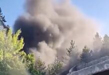 Драматични снимки од ридот Горица: Пожар ја зафати и вилата на Тито во Бугојно/видео