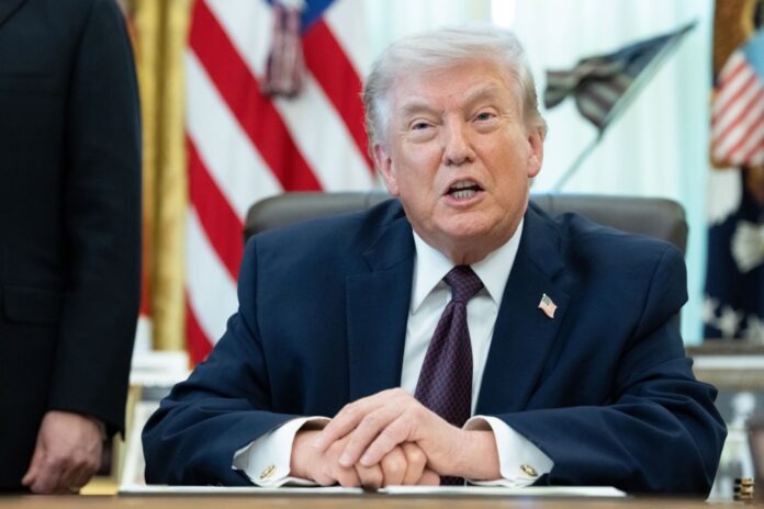 US President Donald Trump signs executive order on election integrity
