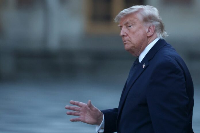 US President Donald Trump at the Palace of Versailles
