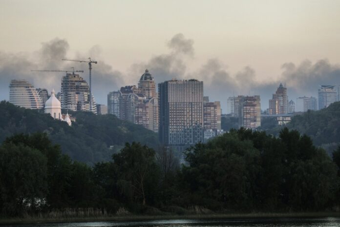 The aftermath of the combined overnight Russian attack on Ukraine