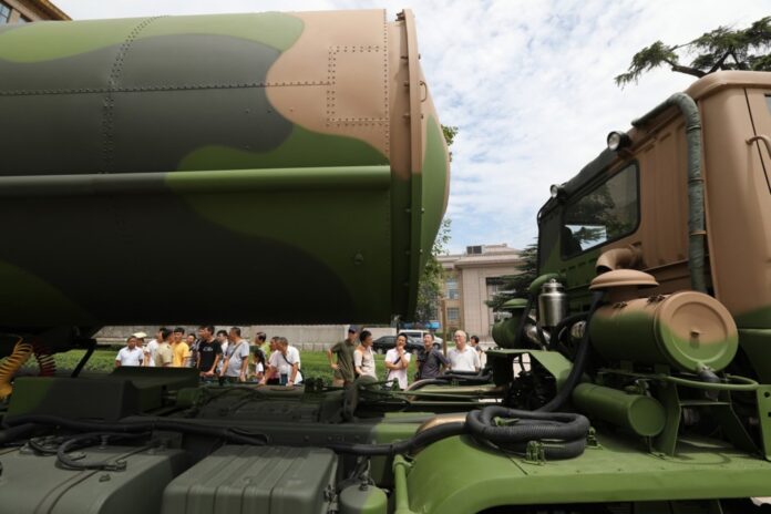 Exhibition to celebrate the People's Republic of China army 90th anniversary in Beijing