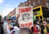 Протести во Даблин поради посетата на Трамп на Ирска