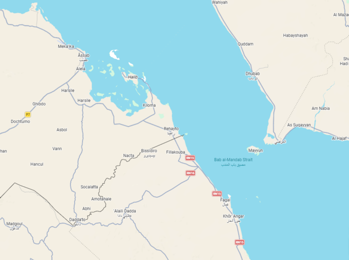 bab el mandeb google maps
