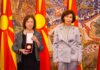 Сиљановска – Давкова ја одликуваше Светлана Мојсов со Орден „8 Септември“