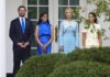 Иванка Трамп во фустан од кинески дизајнер ги пречека Шји Ѓинпинг и неговата сопруга