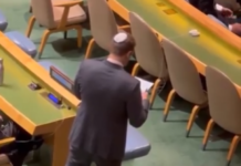 Многумина ја напуштија салата за време на говорот на Нетанјаху: Израелски претставник запишуваше кои делегации ги нема/ВИДЕО