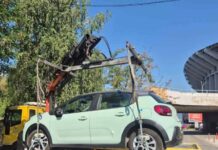 Санкционирани 123 непрописно паркирани возила во Центар