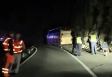 Трагична сообраќајна несреќа во Црна Гора: Автобус со ученици, кои се враќале од екскурзија, удри во карпа, повредени се 5 лица – возачот е уапсен