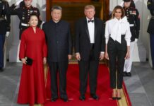 Милијардери и влијателни личности на раскошна вечера за Шји и Трамп
