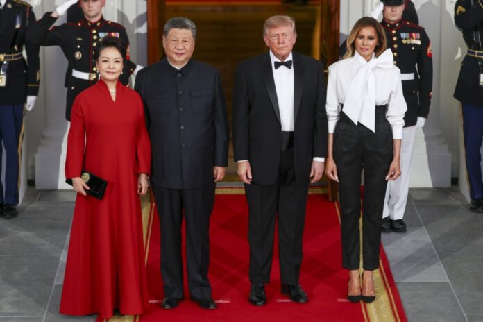 US President Trump and Chinese President Xi attend state dinner at the White House