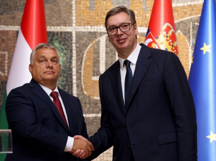 Hungary's Prime Minister Viktor Orban visits Belgrade