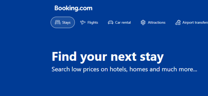 booking screenshot