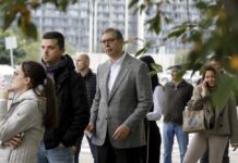 И Вучиќ почека во ред за да гласа/ВИДЕО
