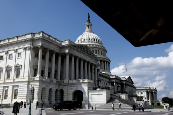 US Captiol Building ahead of the return of House of Represenative
