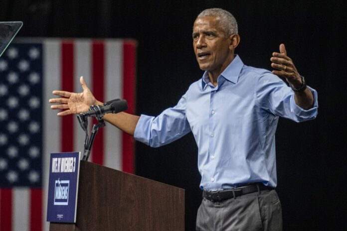 Former President Obama joins El-Sayed midterm election rally