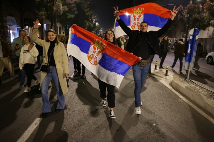 Early results of the Serbian parliamentary election