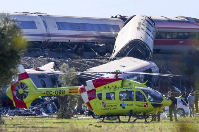 Two high-speed trains collide in Southern Spain