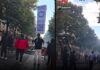 Протестот во Тирана излезе од контрола: Петарди, камења и водени топови, приведени се 23 лица/ВИДЕО